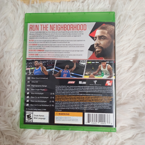 KYRIE IRVING NBA2K18 XBOXONE/ PRE-OWNED EXCELLENT CONDITION - Picture 2 of 4